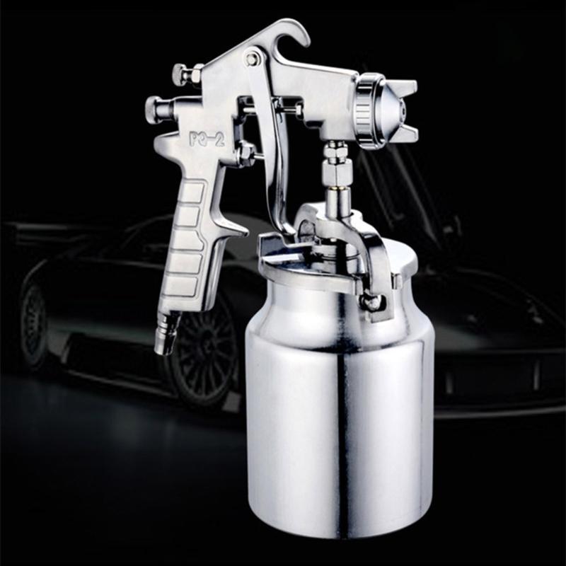 Siphon Feed Sprayer Guns for Piant with 2mm Nozzle, 1000cc Cup  for Car & House Painting Pneumatic Sprayer