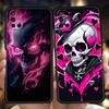 Phone Case For Oneplus 13R 12R 13 12 10T 10R Nord N100 N200 N10 10 9 9R 9RT CE 2 Z Pro 5G Soft TPU Cover Pink Purple Skull Capas
