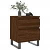 Nightstands 2 Pcs Brown Oak Effect 40 X 35 X 50 Cm Particleboard