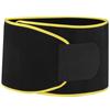 Waist Trimmer Belt Adjustable Gym Fitness Waist Trainer Band for Yoga Exercise Weight LossYellow Black