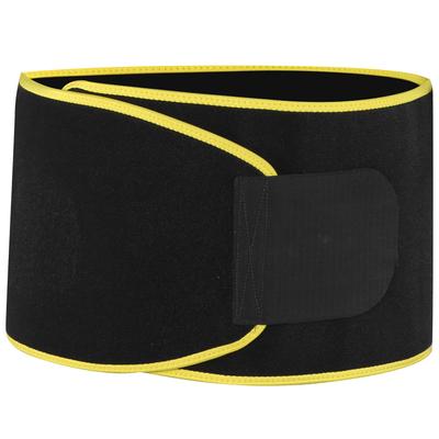 Taillenformer Gürtel Verstellbares Fitnessstudio Fitness Taillentrainer Band für Yoga Übung Gewichtsverlust Gelb Schwarz