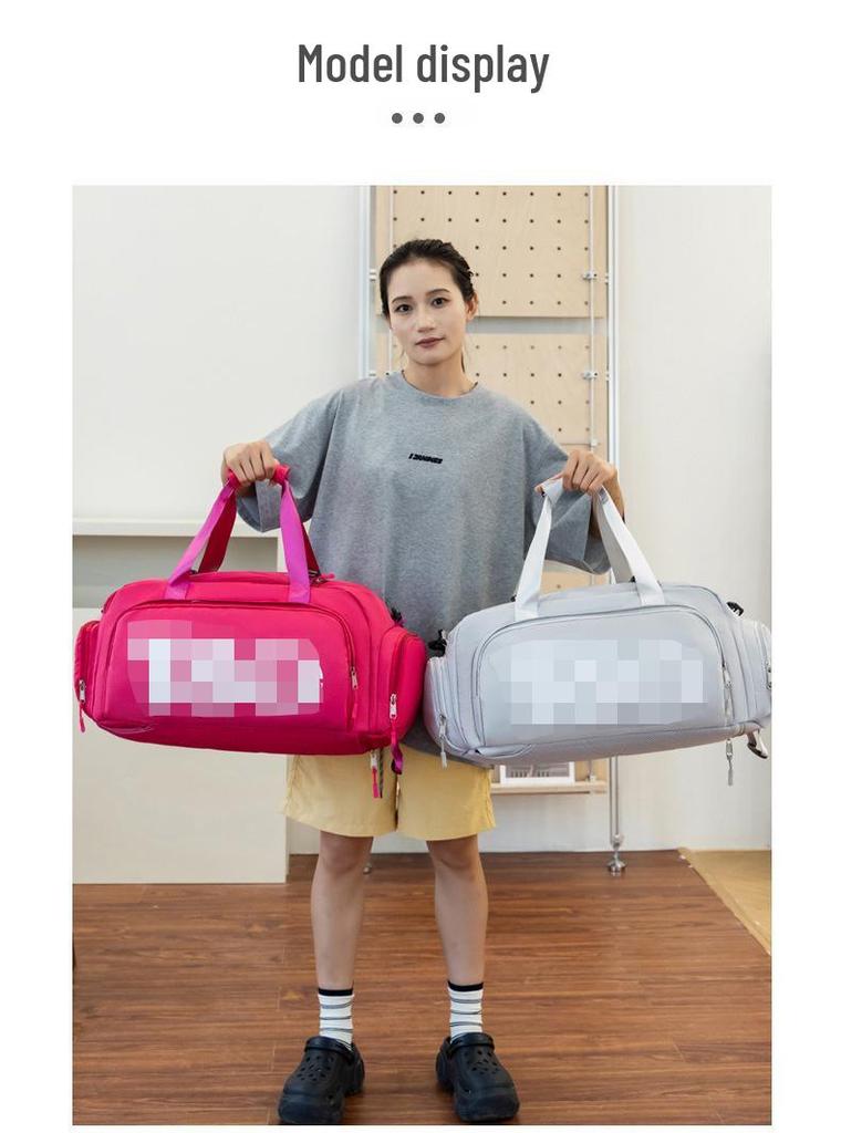 Large Capacity Sports Fitness Bag with Wet/Dry Separation for Travel and Yoga