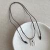 2026 New Arrival Long Adjustable Wax Rope Sweater Chain Chokers For Women Metallic Bird With Wings Pendant Necklaces