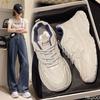 Neue Damen Komfortschuhe Frühling leichte Mesh-Schuhe Lässige dicksohlige Sneaker Mode atmungsaktive Damenschuhe Mujer