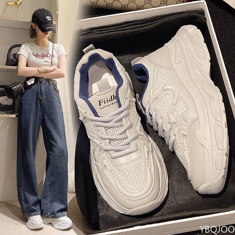 New Ladies Comfort Shoes Spring Light Mesh Footwear Casual Thick Soled Sneakers Fashion Breathable Women's Shoes Zapatos Mujer