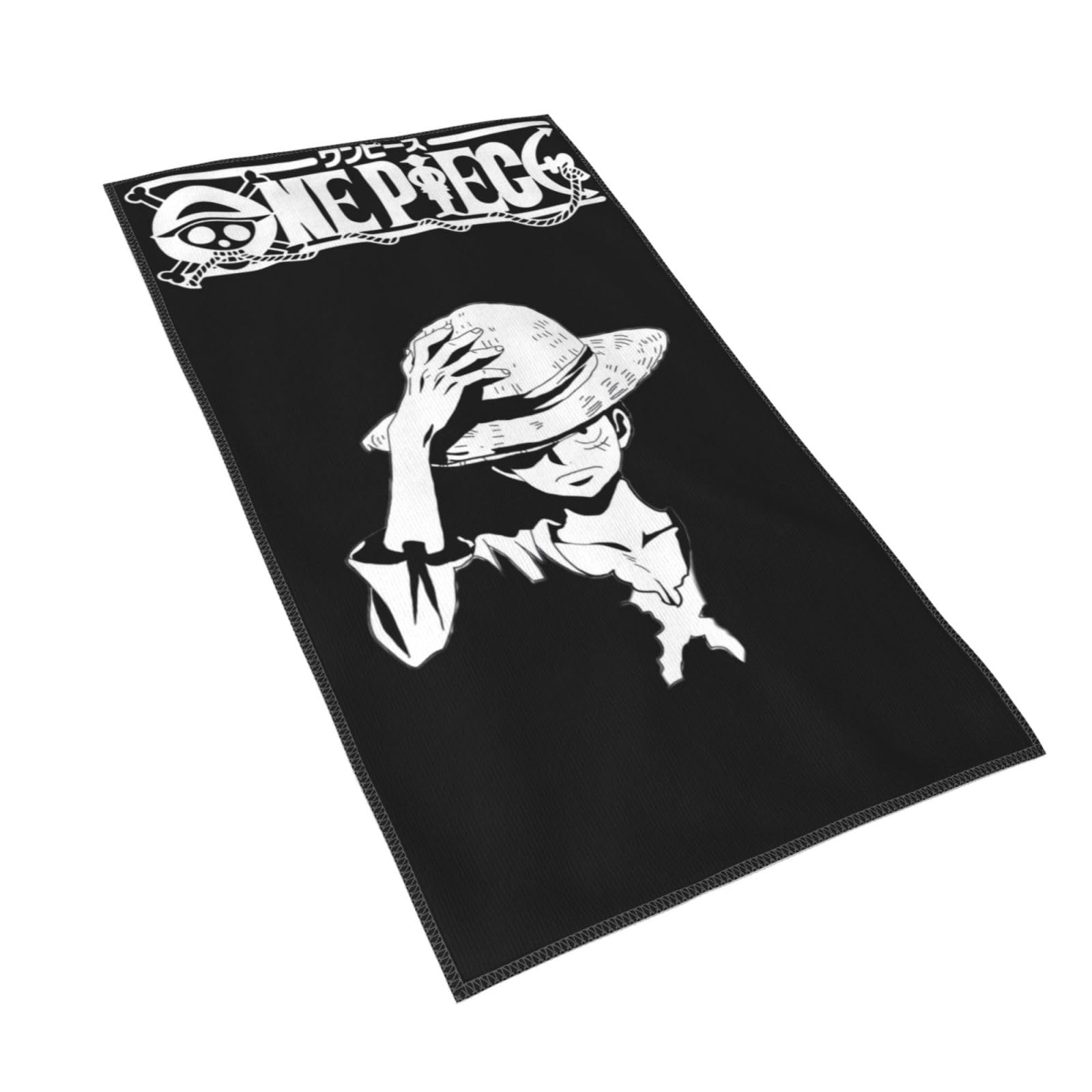 

Asamike Stylish Face Cute One Piece Luffy Anime Soft to the Popular Sports Hand Low Fast Quick Suitable for All 40x70cm Towel, Towel, Design, Touch,