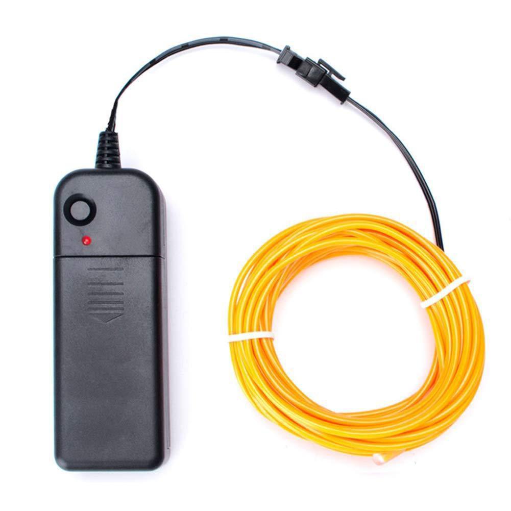 EL Light Emitting Wire Mask: 1m-5m Cold Light Wire, 3V Atmosphere Lighting