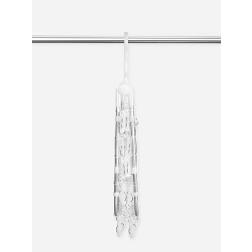 Umemigusa Clothes Pinch Hanger, 52 Clothes Pinch, Aluminum Frame with Polycarbonate Clothes Pinch, 2 Types of Drying Clothes, UV Resistant, Rust Resis