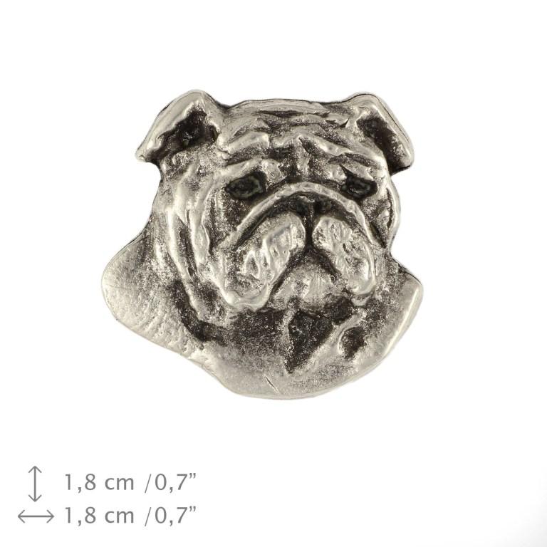 Bulldog, English Bulldog, British Bulldog II - Dog brooch in a gift box, elegant pin, lapel pin for Art-Dog brand jacket