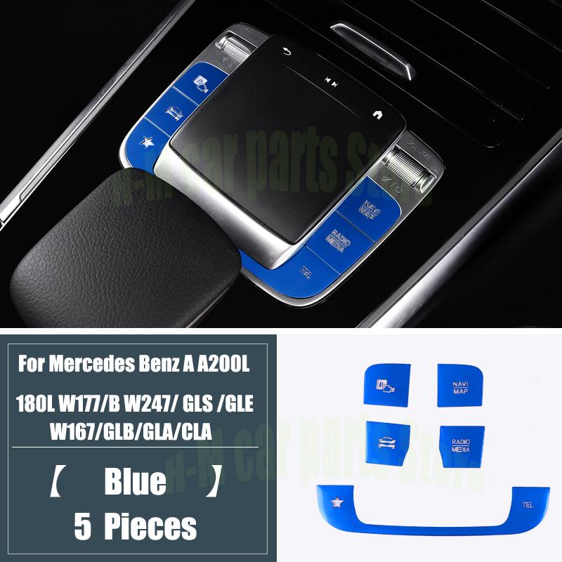 Auto Styling für Mercedes Benz A Klasse W177 GLE W167 GLB Innen Auto Start Stop Motor Push-Schalter Tasten Abdeckung aufkleber