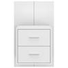 Wall Mounted Nightstands (2 pcs) White