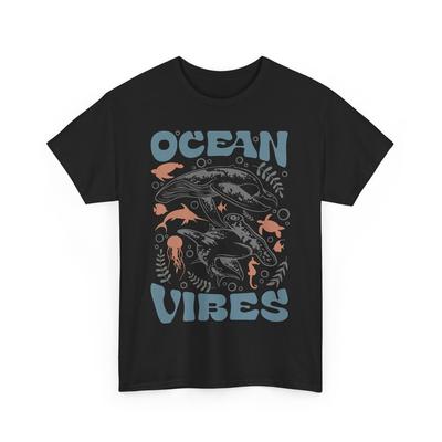 Strand-Vibes T-Shirt | Sommer Ozeanwellen T-Shirt | Ozean-Vibes Shirt