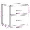 VidaXL Wall-mounted Bedside Table Black 40x31x39.5 Cm, Cabinet, Side Table, Bed Cabinet, Bedside Cabinet, Nightstand 848724