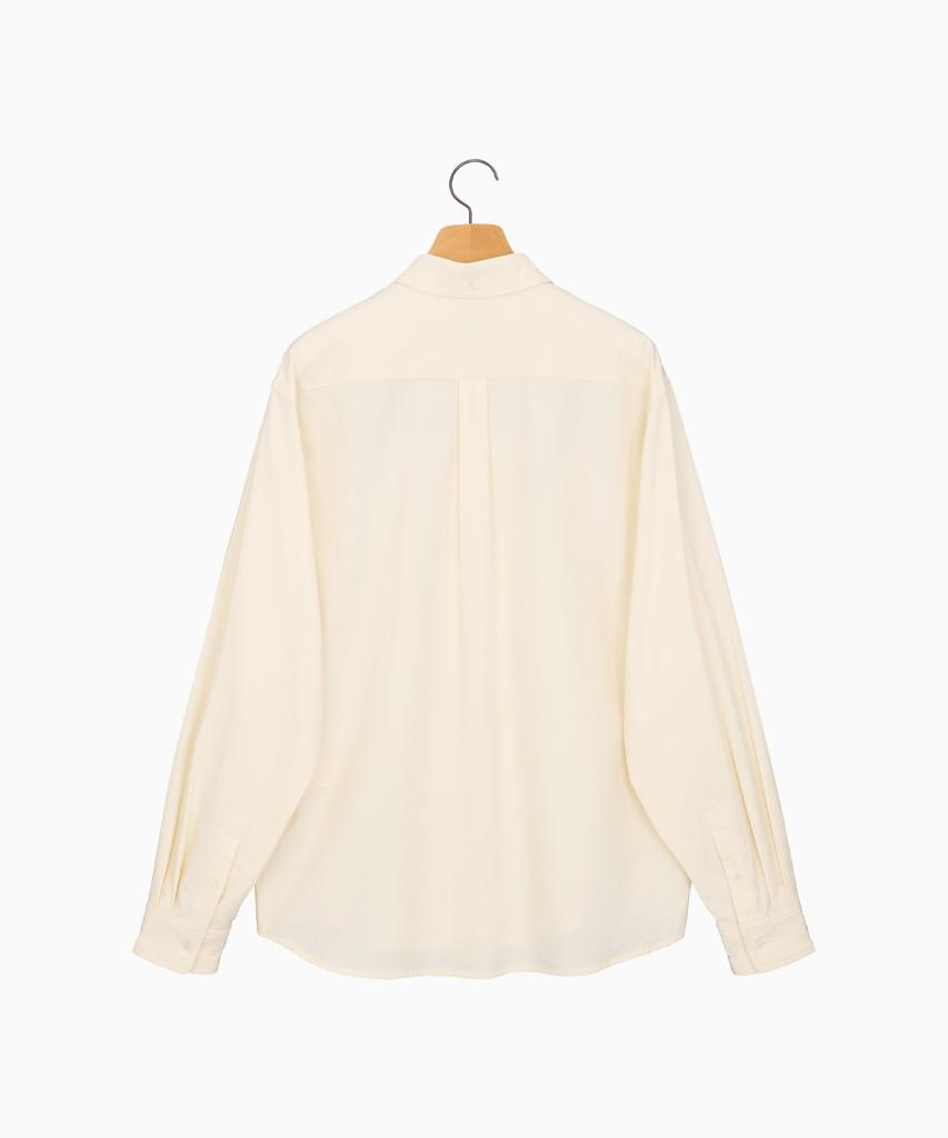 NOHANT Relaxed Poplin Shirt Ivory