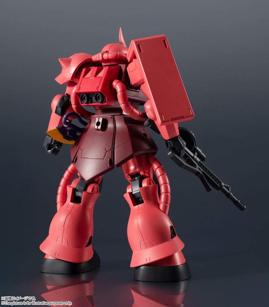TAMASHII NATIONS GUNDAM UNIVERSE Mobile Suit Gundam ZAKU II 150mm figura articulada pintada MS-06S CHAR'S Aprox.. ABS y PVC