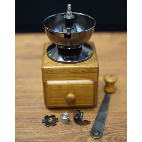 HARIO MM-2 Small Coffee Grinder, Brown