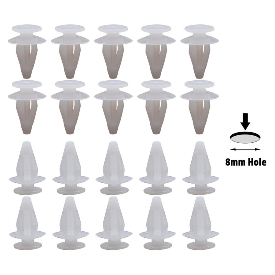 100 Pcs Panel Bumper Fender Push Rivets Fastener Clips Plastic For Toyota Lexus