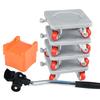Professional Furniture Transport Wheel Metal Casters multifunction Furniture Moving Wheel Simple Installs for Frequent Use