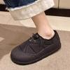Women's Cotton Shoes Autumn Winter New Lightweight Comfortable Soft Sole Casual Shoes Non Slip Thicken Plush Vintage Warm Shoes