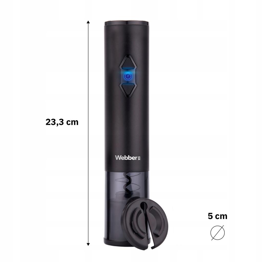 Webber OW6 Automatic Wine Opener Electric 4-in-1 USB Cork Set
