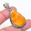 Natural Mookaite Gemstone Handmade 925 Sterling Silver Pendant 1.85" AP-14942