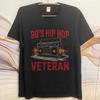 Neues Baumwoll-T-Shirt Schwarz Sommer Für sie T-Shirt 90er Hip Hop Veteran Boombox Design Kurzarm Rock-Oberteile Herren-T-Shirt