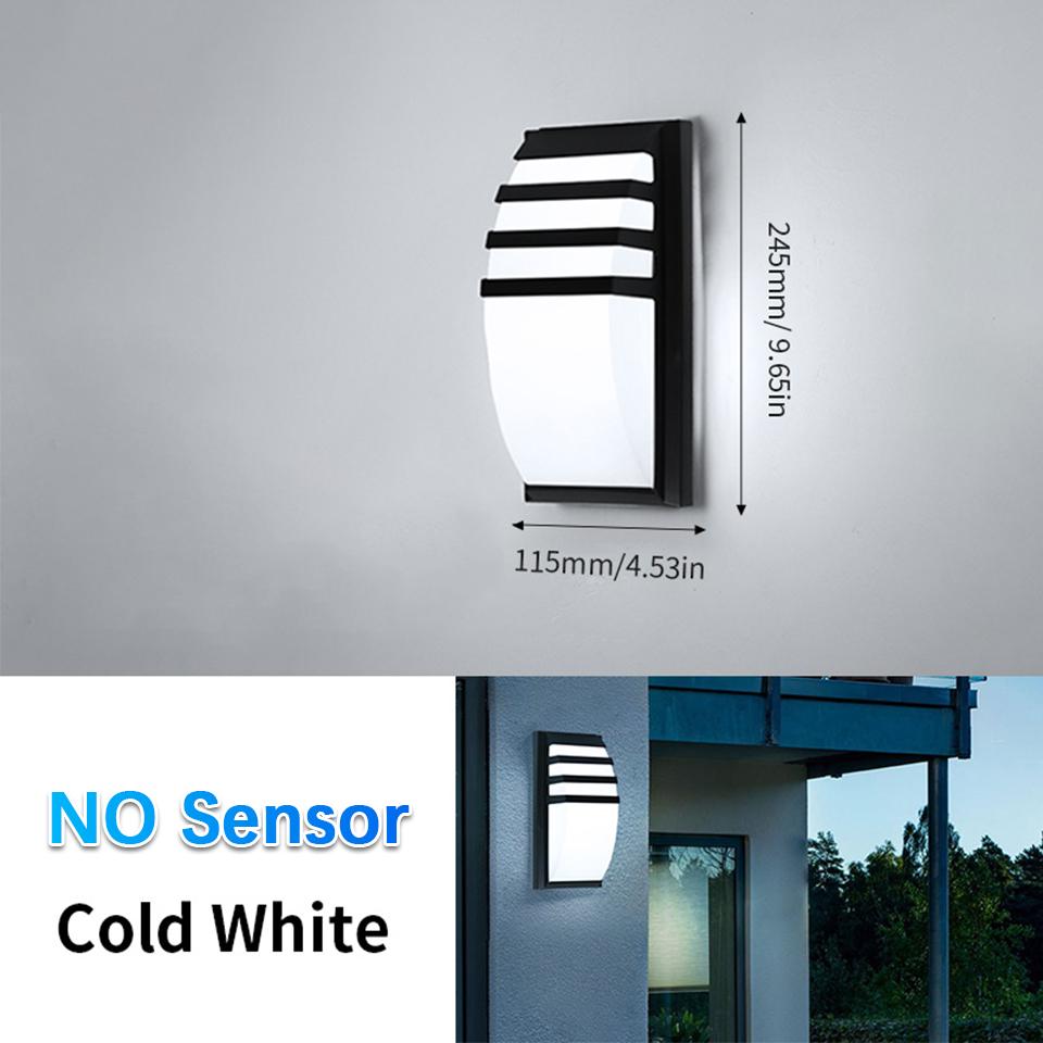 

Outdoor Wall Light Motion/NO Sensor LED Wall lamp Waterproof AC85-265V ABS 16/30W LED Lamps For Railing Fence Yard Patio Pathway 16w