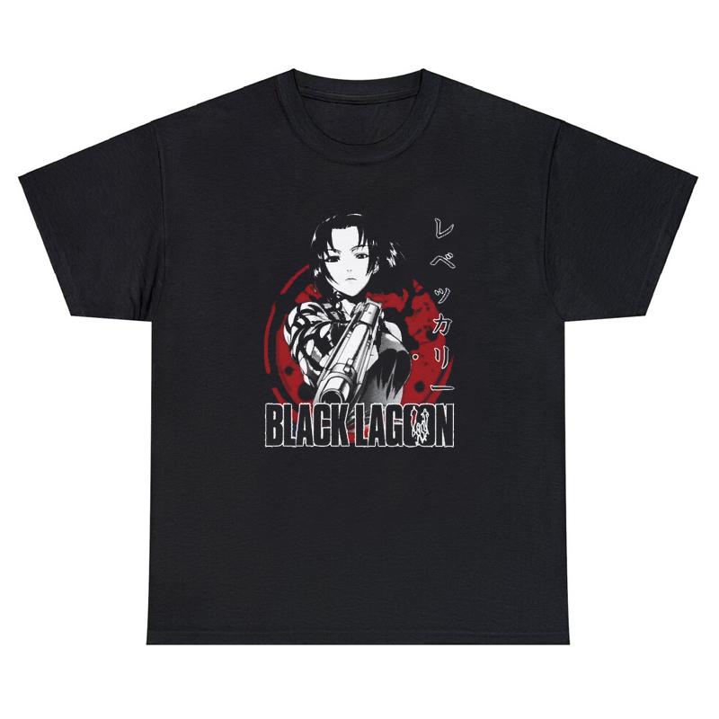 Black Lagoon Shirt Tshirt Unisex Unisex 100 Cotton Plus Size Fashion Oneck Casual Streetwear Oversized Anime Harajuku Unisex Tees
