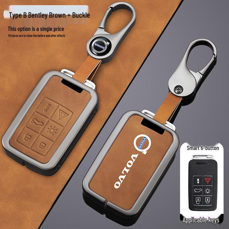 Volvo XC60/S60/V90/V60/S40/S80 Key Cover - Zinc Alloy Shell