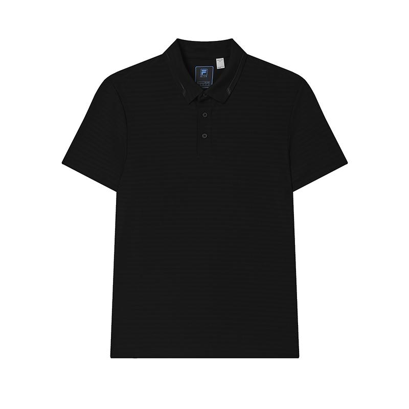 New FILA Polo Shirt Men's Jet Black F11M522104F-BK