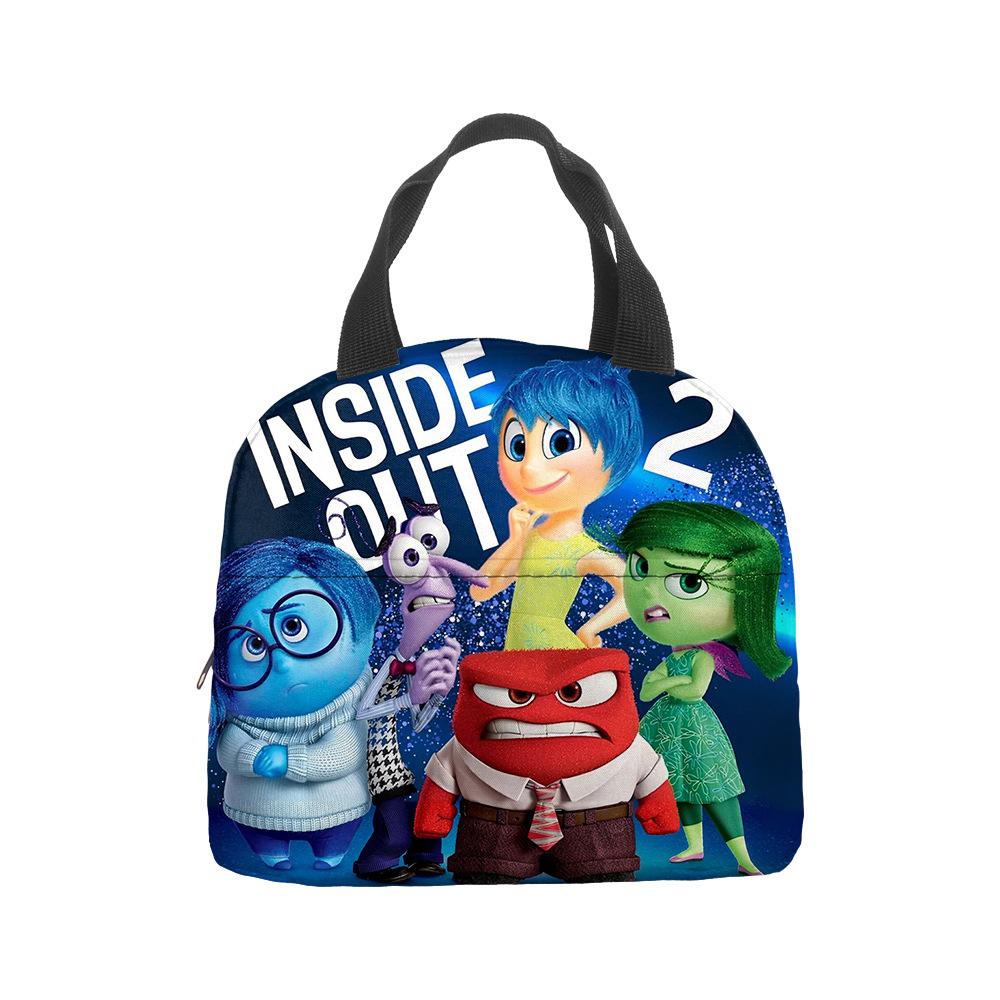 Mind Secret Service 2Inside Out 2 Plush Insulated Lunch Box Bag Portable Foil Ice Bag Picnic Bag