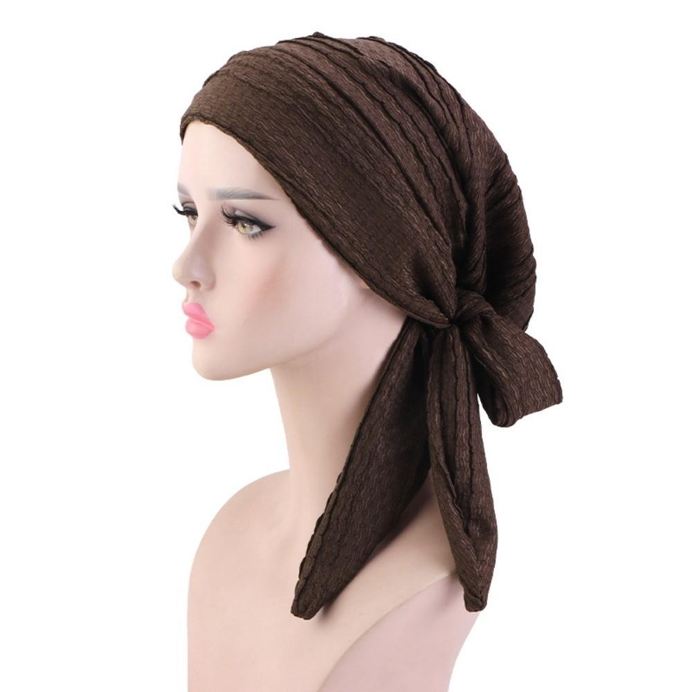 

New Solid Color Muslim Hijab Caps Breathable Comfortable Turban Bonnet Stretch Bandana Soft Elastic Hijab Hat for Hair Cover