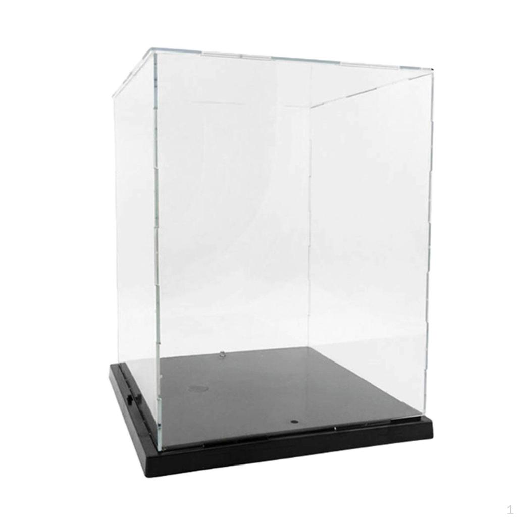 Acrylic Clear Display Case Collection Stand Organizer Transparent Assemble Storage Showcase