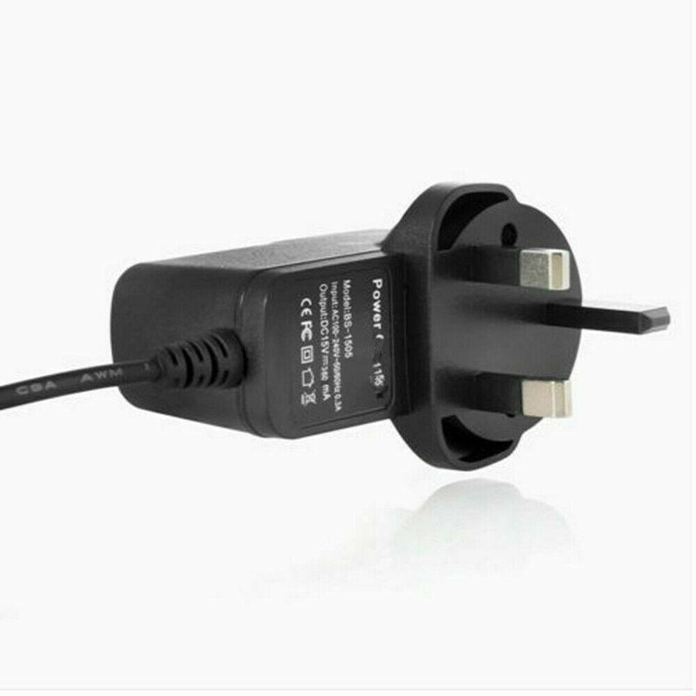 15V UK Plug Power Charger Lead Cord Fit For Philips Shaver Series 3000 HQ8505