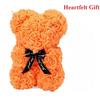 Valentine's Day Eternal Rose Teddy Bear Set - Artificial Flower Decor for Birthday, Anniversary & Romantic Gifts for Girlfriend
