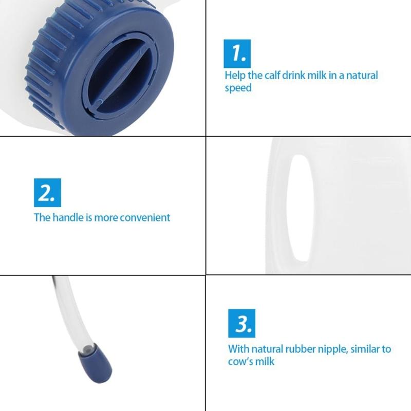 4L Kälbermilchtränken mit langem Ausguss und bequemem Griff Viehzuchtbedarf