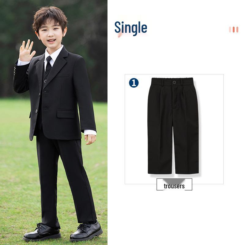 Academy Style School Uniform Set for Boys and Girls - Black Suit Graduation Attire