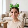 3D Printing Sun Protection Cap Creative Outdoor Beach Hat 3D Printing Frog Cap  Beach Holiday