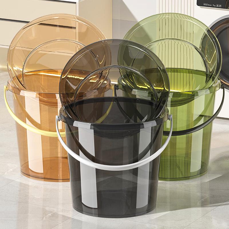 Yicang Thickened Transparent Portable Water Storage Bucket