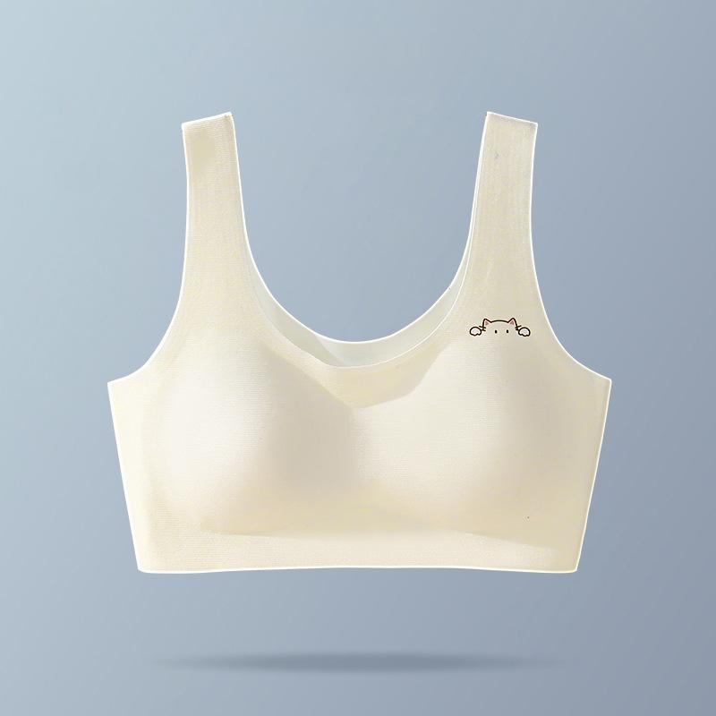 Cotton Vest Style Developmental Training Bra For Young Teen Girls