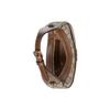 Gucci Mini Borsa a Forma di Mezza Luna con G Intrecciate Beige/Ebano Supreme Borse a Spalla Donna Marrone 726843-92TCG-8563