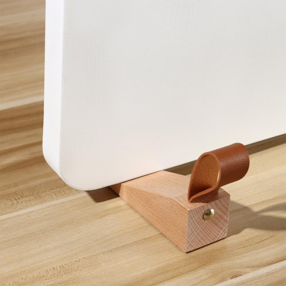 Hanging Non-Slip Beech Wooden Soild Door Stopper Door Wedges