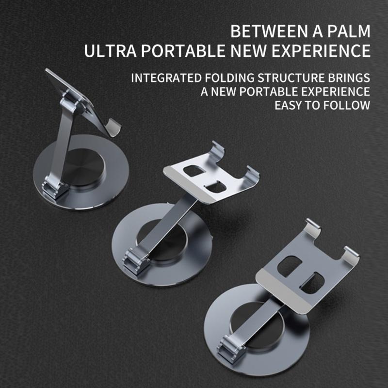 Stable & Portable Aluminum Phone Holder with 360° Rotating Base Perfect for Video Viewing Gaming & Recipe Checking Gift