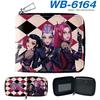 K-Pop Demon Hunters Short PU Zip Wallet Anime Card Holder Mini Coin Purse Black 1pcs