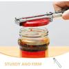 Bottle Jar Opener, Adjustable Multifunctional Stainless Steel Can Opener, Portable Jar Lid Gripper for Kitchen Household Use