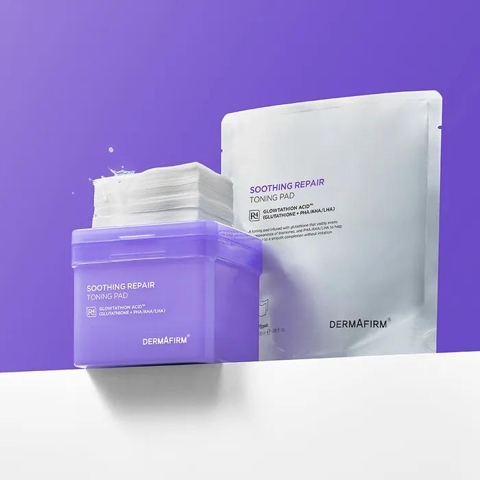 [5 x 1ml toning creams included] Soothing Repair Toning Pad R4 70 sheets