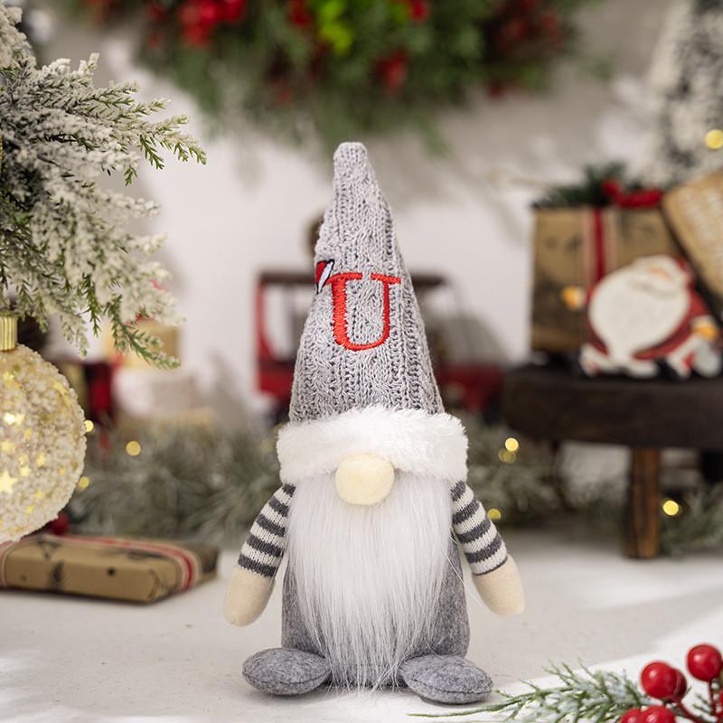 Adorable Christmas Gnome Figurine With Knitted Hat Perfect For Festive Decor