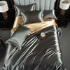 Double-Sided Washable Silk Bedding Set: Sheet, Duvet Cover, Bed Skirt