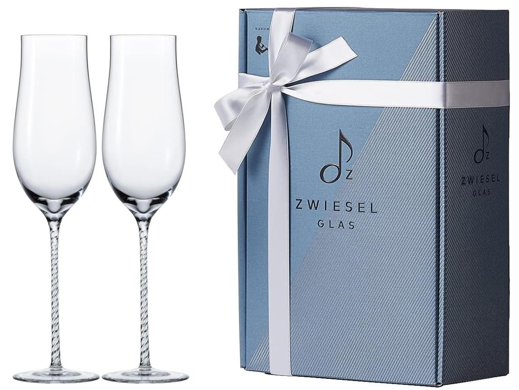 ZWIESEL Champagne Glasses, Sparkling Glasses, Pair, Insieme, 220ml, Set of 2, Handmade, G121417