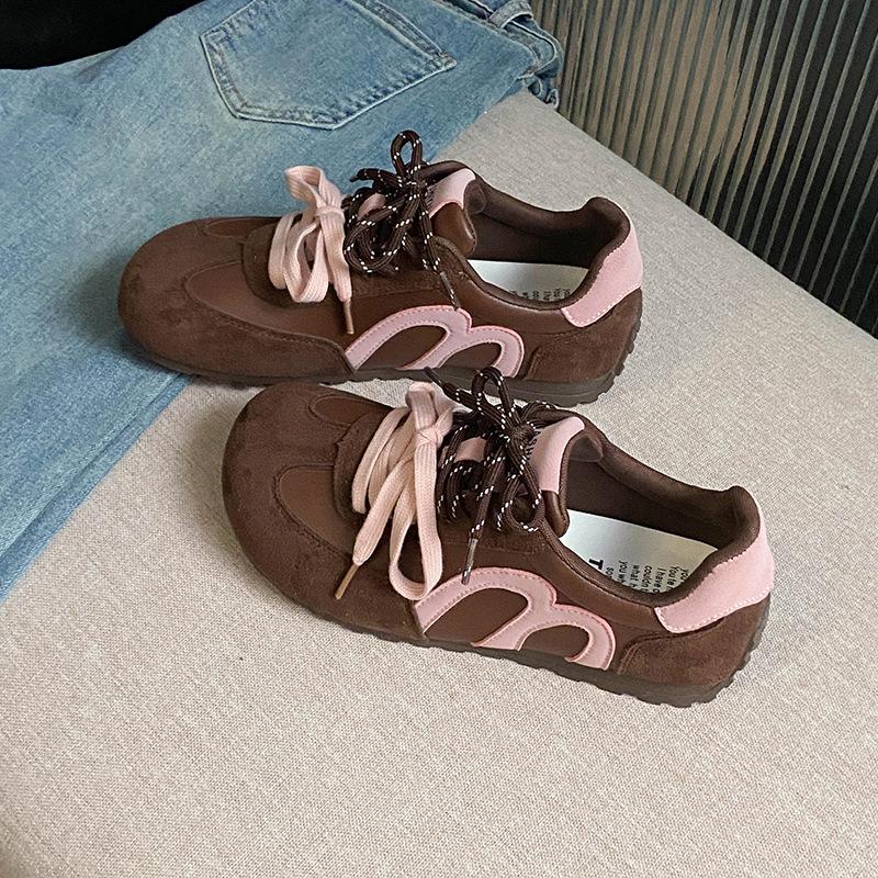 

Нишевый тренд популярные повседневные женские моральные тренировочные туфли тренд ins хлебные туфли женские студенческие туфли дизайн толстая подошва 35